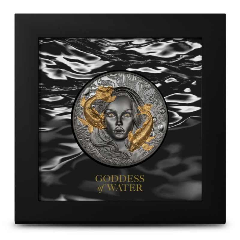 2024 2 oz Black Proof Palau Silver Goddess of Water Coin l JM Bullion™