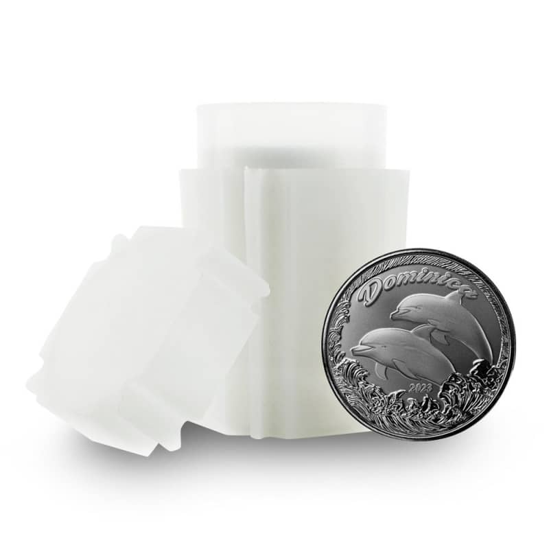 2023 1 oz EC8 Silver Dominica Dolphin Coin (Proof-Like) l JM Bullion™