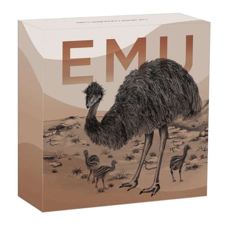 2024 1 oz Colorized Australian Silver Emu Coin l JM Bullion™