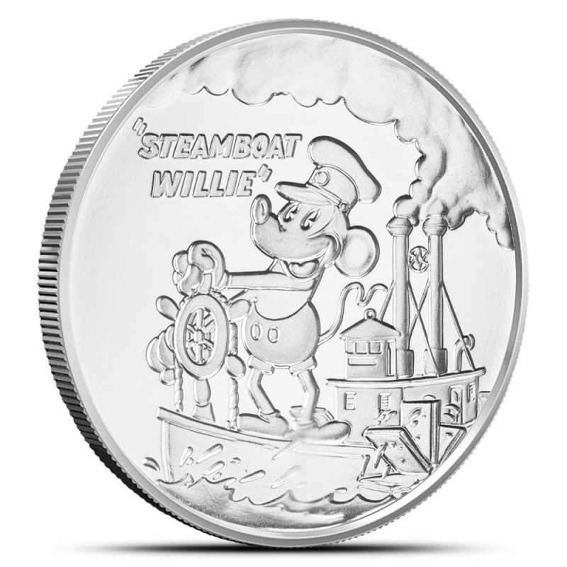 2024 1 oz Fiji Silver Steamboat Willie Coin (BU) l JM Bullion™
