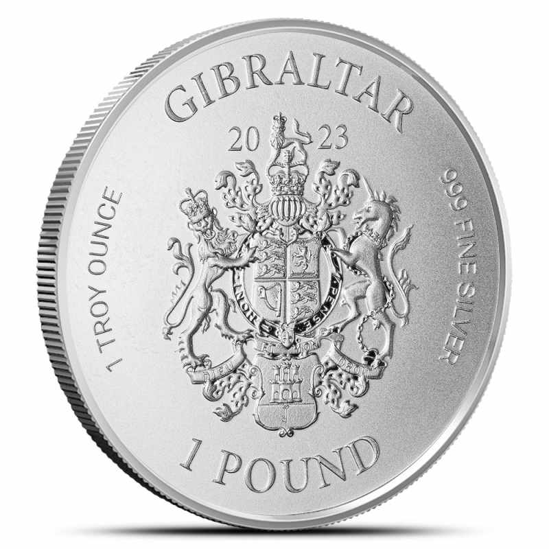 2023 1 oz Gibraltar War Elephant Silver Coin (BU) l JM Bullion™