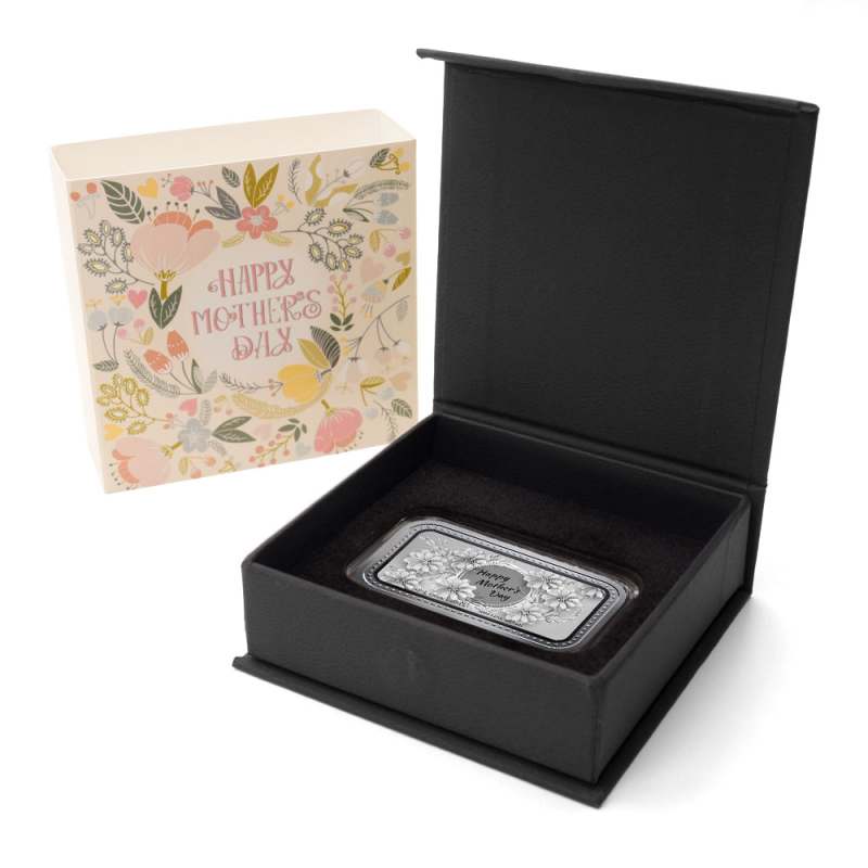 1 oz Silver Engravable Mothers Day Bar l JM Bullion™