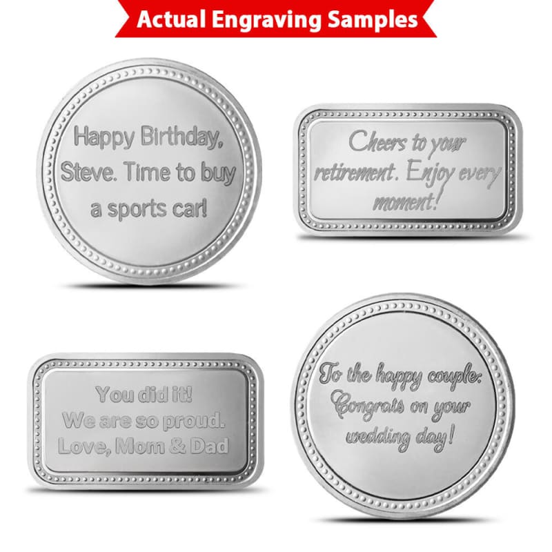 1 oz Engravable Country Christmas Truck Silver Bar (New) l JM Bullion™