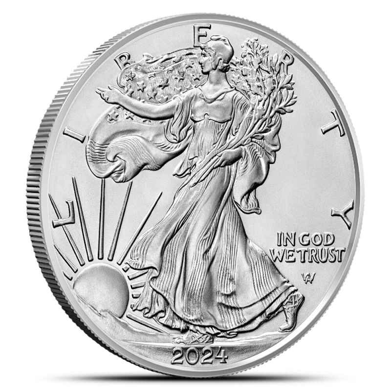 【新品】Silver Eagle シルバー2024 2024 1 oz American Silver Eagle Coin (BU) l JM Bullion™