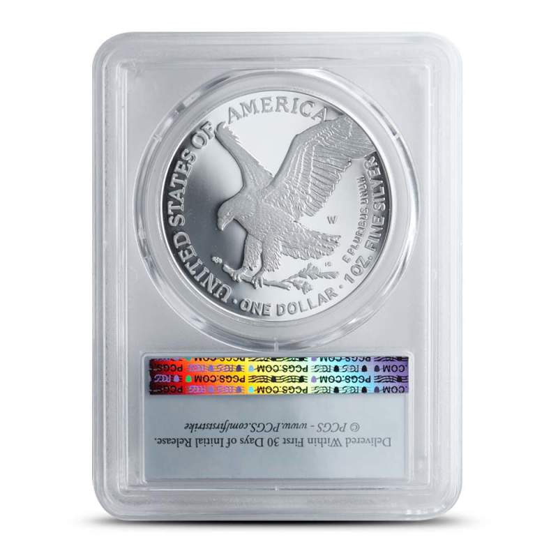 2025-W 1 oz Proof American Silver Eagle Coin PCGS PR69 DCAM FS l