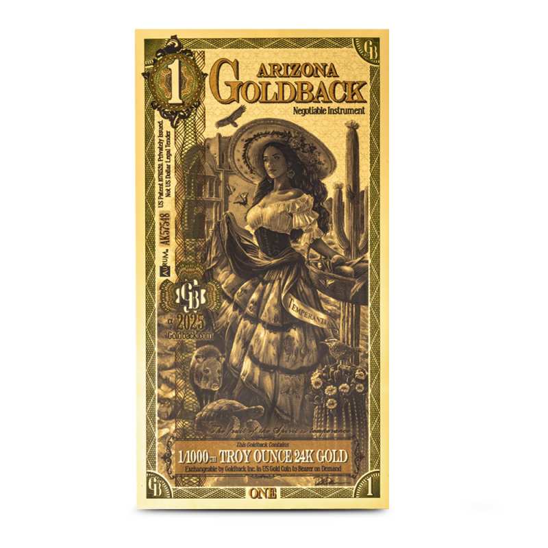1 Arizona Goldback Gold Note (100 Pack, New) l JM Bullion™