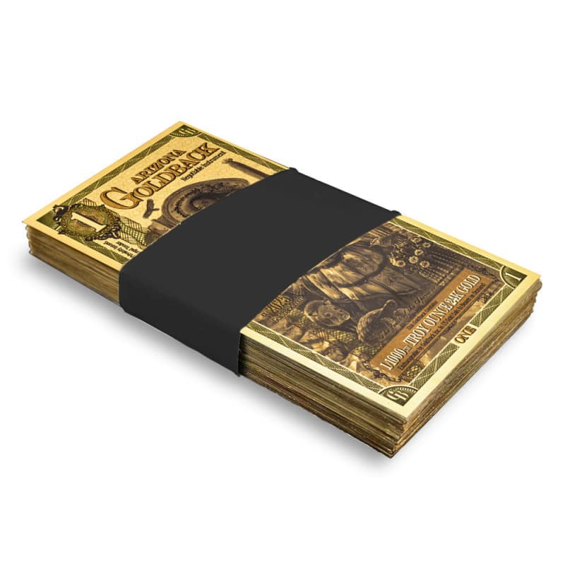 1 Arizona Goldback Gold Note (100 Pack, New) l JM Bullion™