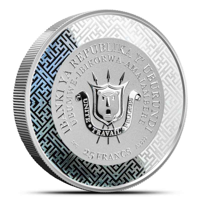 2026 2 oz Proof Burundi Silver With Jade Year of the Horse Coin l