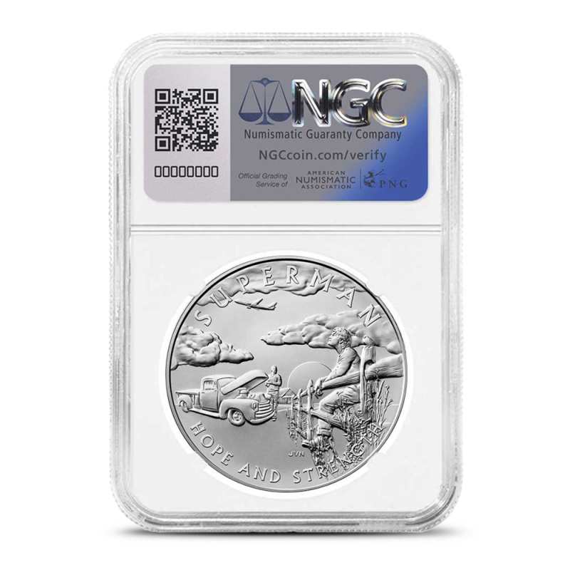 2025 1 oz DC Comics Superman American Liberty Silver Medal NGC