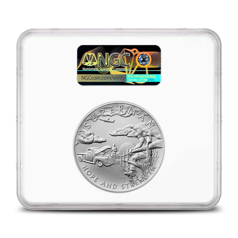 2025 2.5 oz DC Comics Superman American Liberty Silver Medal NGC