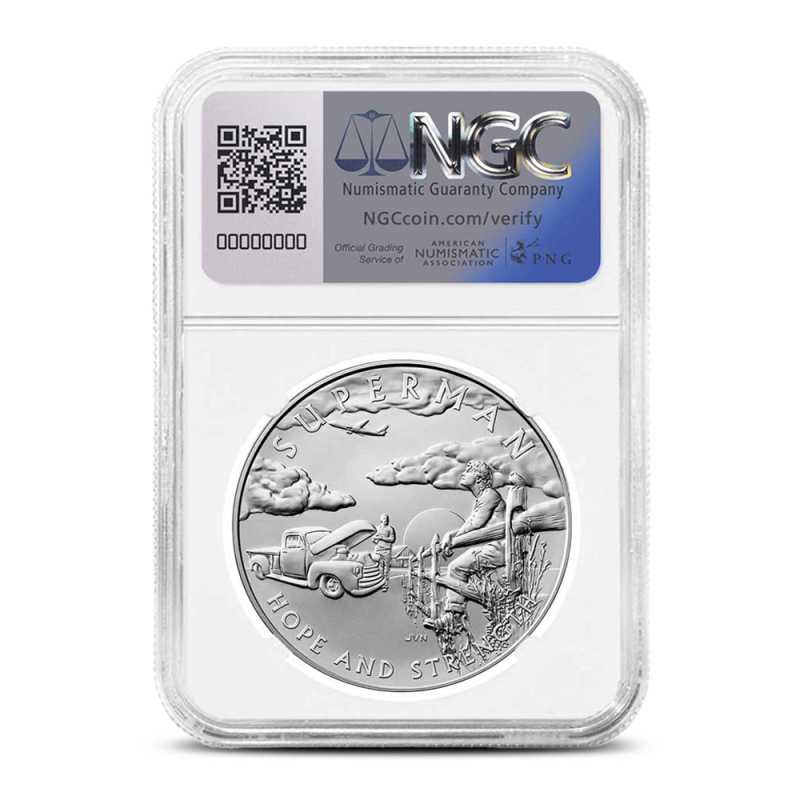 2025 1 oz DC Comics Superman American Liberty Silver Medal NGC