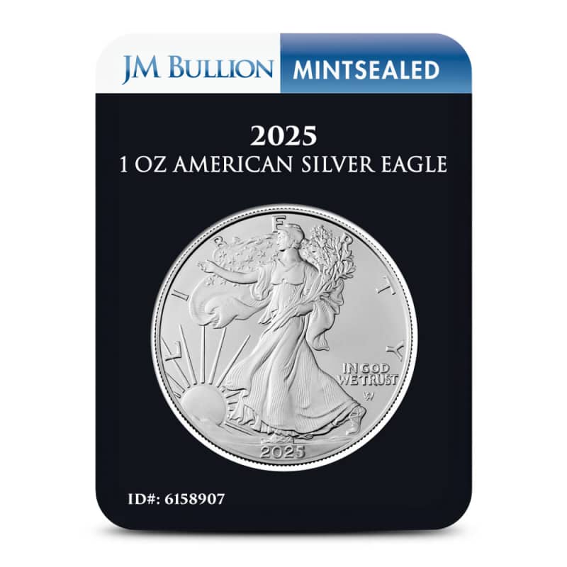2025 1 oz American Silver Eagle Coin (MintSealed, BU) l JM Bullion™