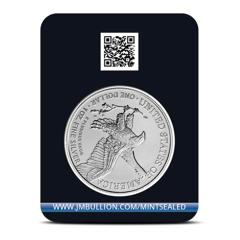 2025 1 oz American Silver Eagle Coin (MintSealed, BU) l JM Bullion™
