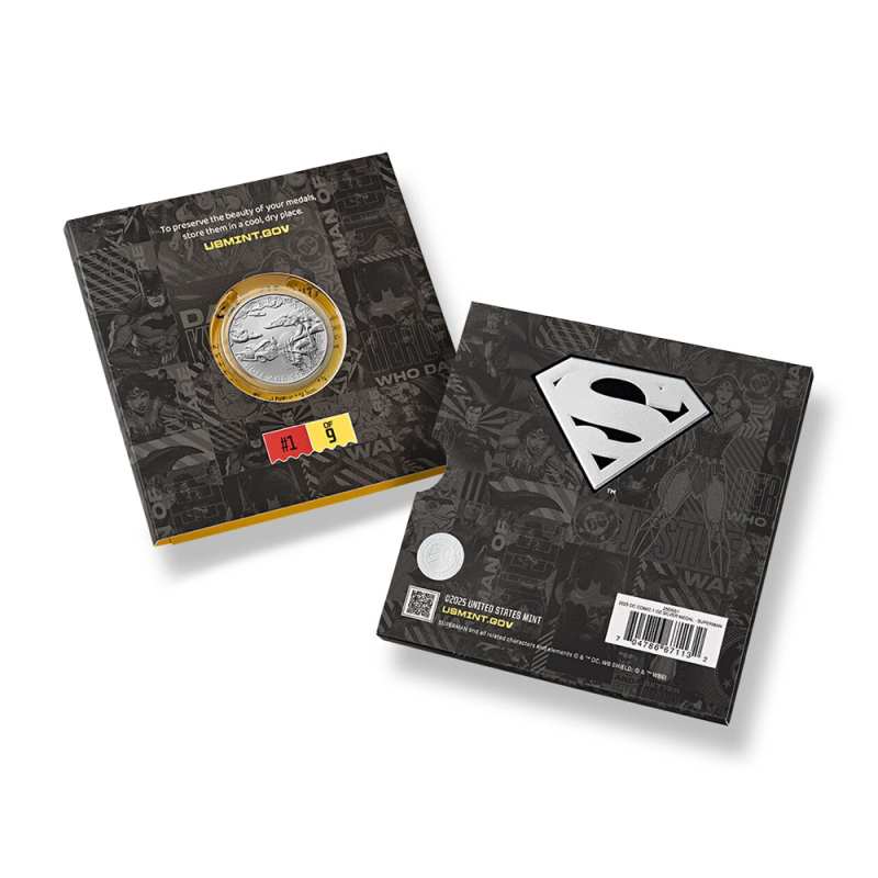 2025 1 oz DC Comics Superman American Liberty Silver Medal l JM