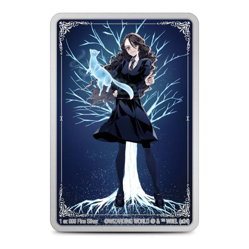 2024 1 oz Colorized Niue Silver Hermione Granger Patronus Coin l
