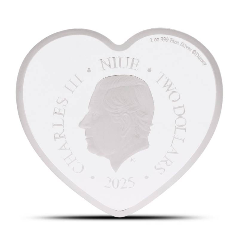 2025 1 oz Proof Colorized Niue Silver I Love Us Mickey & Minnie
