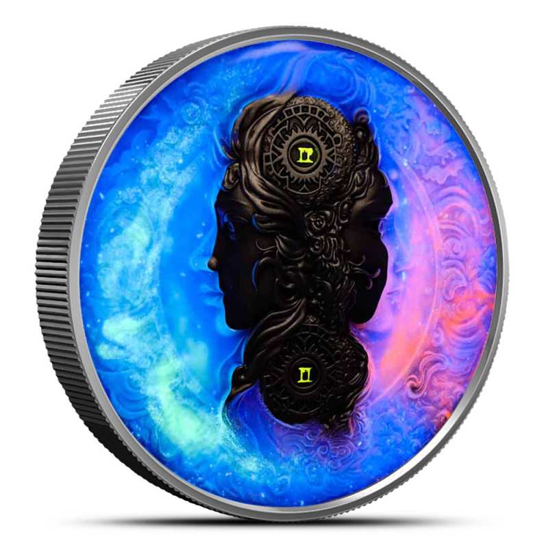 2024 5 oz Antique Niue Silver Gemini Coin (Box + CoA) l JM Bullion™