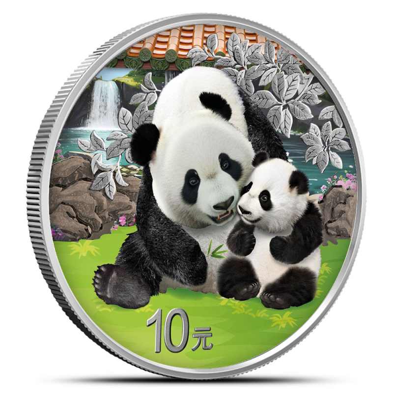 銀　2024 Bullion™ JM l BU) (Gilded, Coin Panda Silver Chinese Gram 30 2024 パンダ コレクション