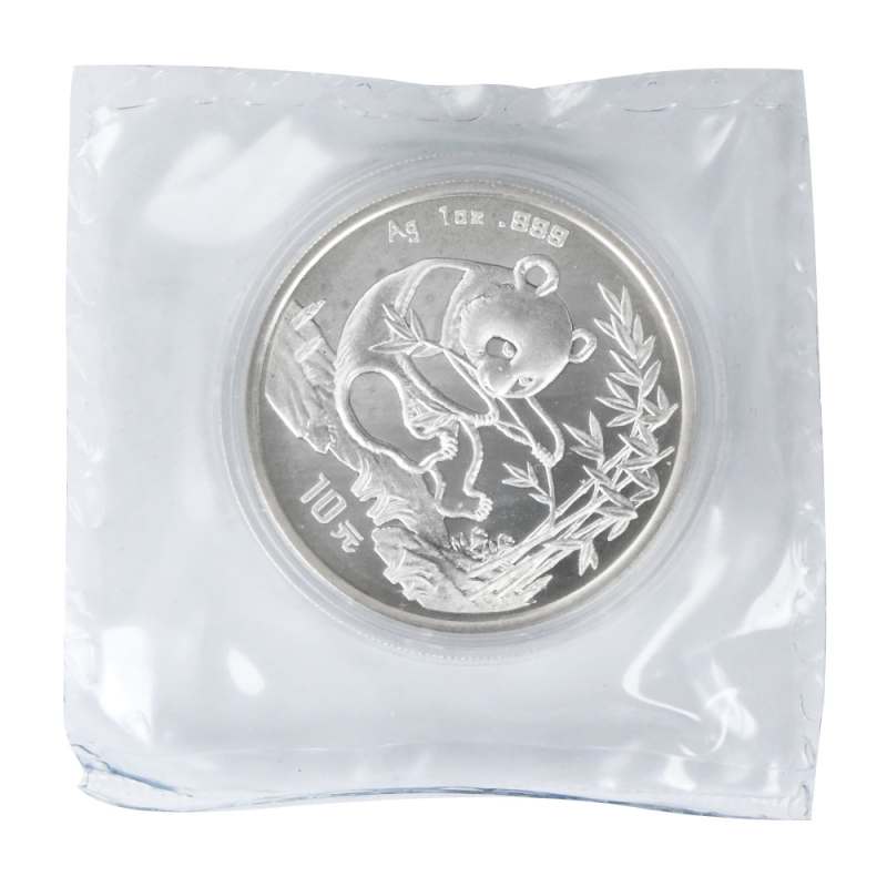 1994年 パンダ 10元銀貨 1oz 1994 1 oz Chinese Silver Panda Coin (Small Date, Sealed) l JM Bullion™