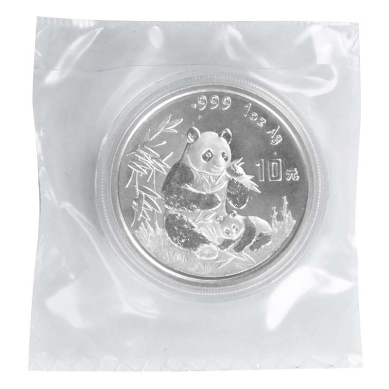 1996 1 oz Chinese Silver Panda Coin (Large Date, Sealed) l JM Bullion™
