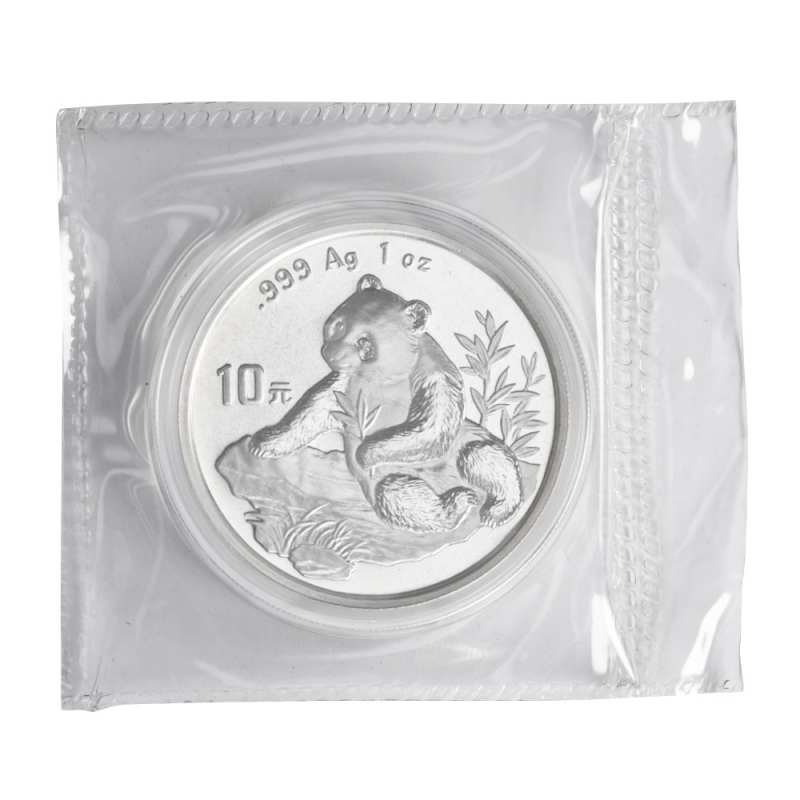 1998 1 oz Chinese Silver Panda Coin (Small Date, Sealed) l JM Bullion™