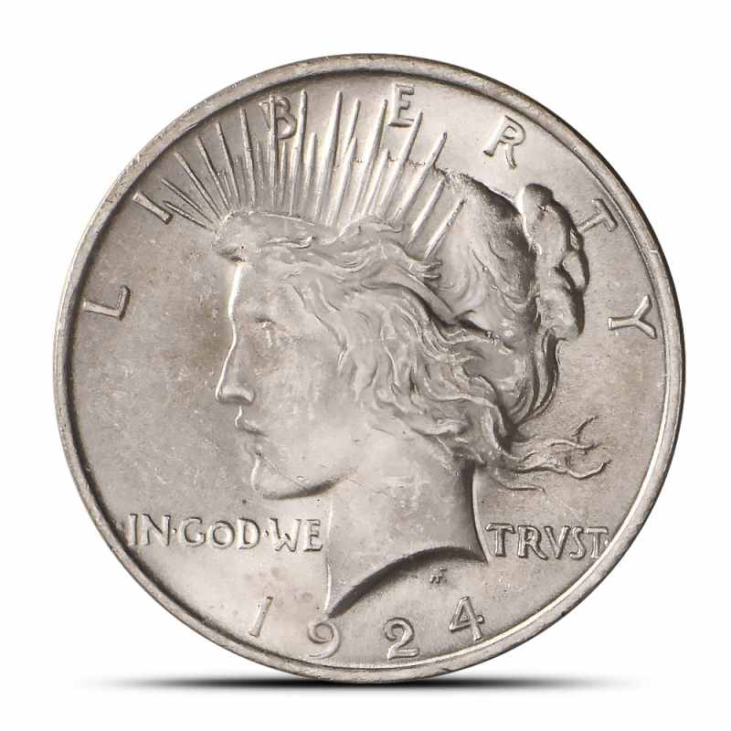 J*l様 アメリカ 1924 ♥ PEACE DOLLAR♥ 1924 Peace Silver Dollar Coin Value Prices, Photos & Info