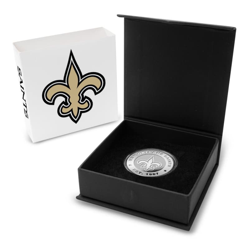 1 oz Engravable NFL New Orleans Saints Silver Round l JM Bullion™
