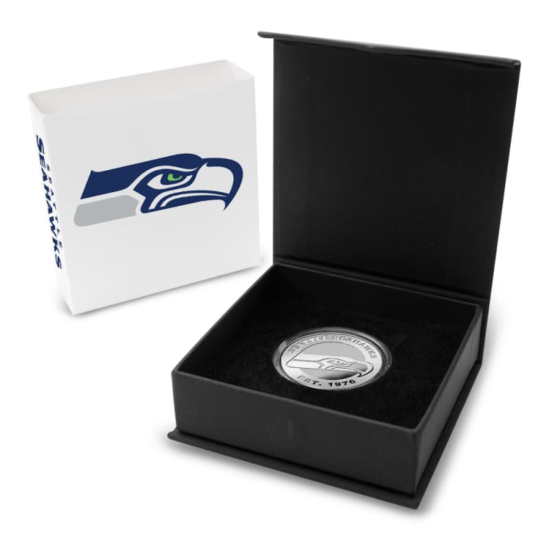 1 oz Engravable NFL Seattle Seahawks Silver Round l JM Bullion™