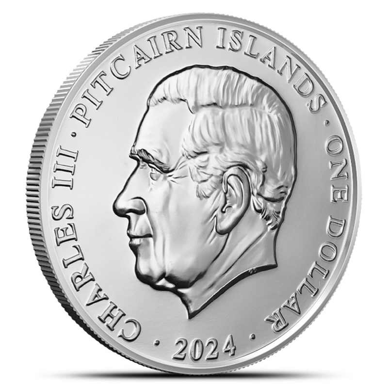 2024 1 oz Pitcairn Islands Silver Bounty Coin (BU) l JM Bullion™