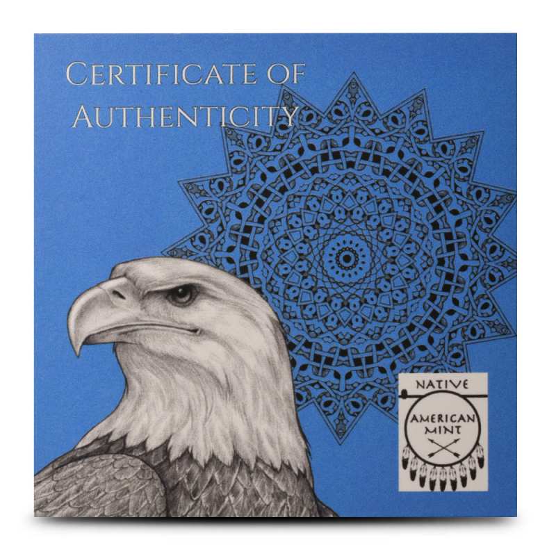 2024 1 oz Proof Native America the Beautiful Illinois Silver Coin