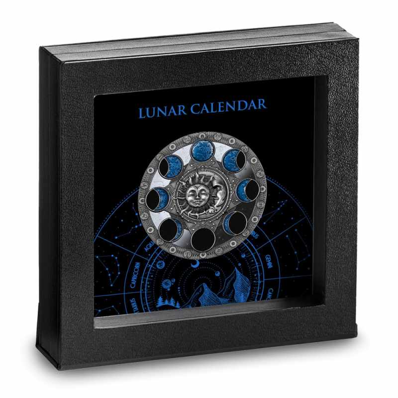 2024 2 oz Antique Silver Niue Lunar Calendar Coin l JM Bullion™