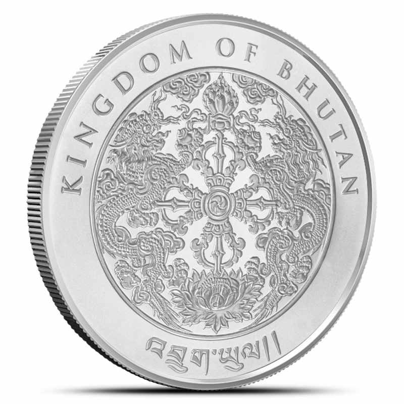 2024 1 oz Kingdom of Bhutan Lunar Dragon Silver Coin (BU) l JM