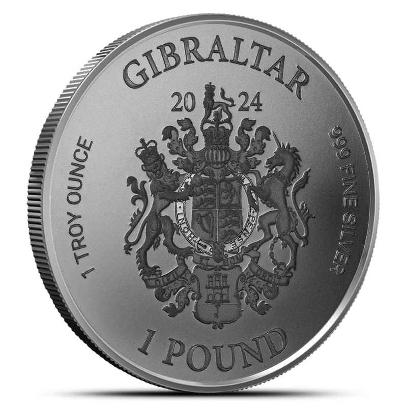 2024 1 oz Gibraltar Silver Lady Justice Coin (Proof-Like) l JM
