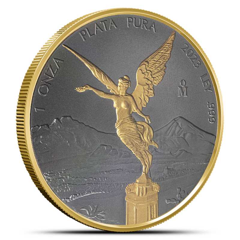 2023 1 oz Golden Ring Mexican Silver Libertad Coin l JM Bullion™