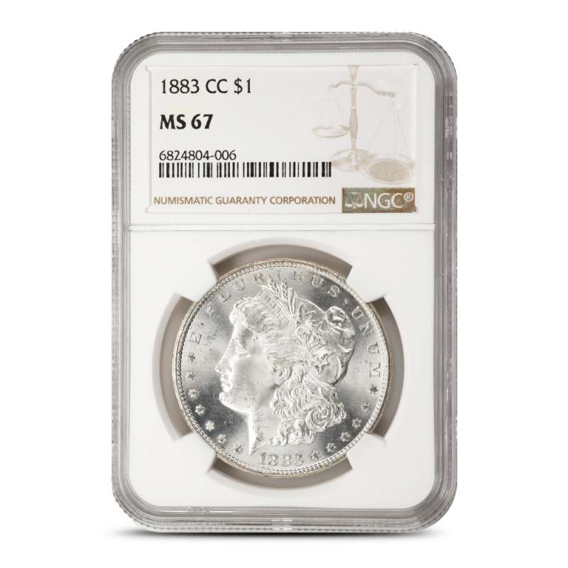 1883-CC Morgan Silver Dollar Coin NGC MS67 l JM Bullion™