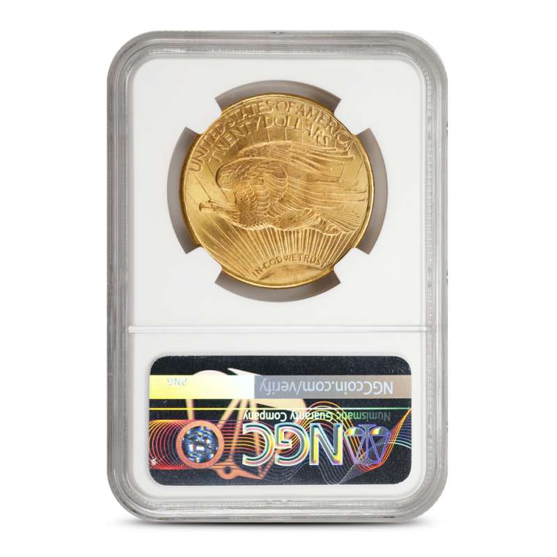 1923-D Pre-33 $20 Saint Gaudens Gold Double Eagle Coin NGC MS66+ l