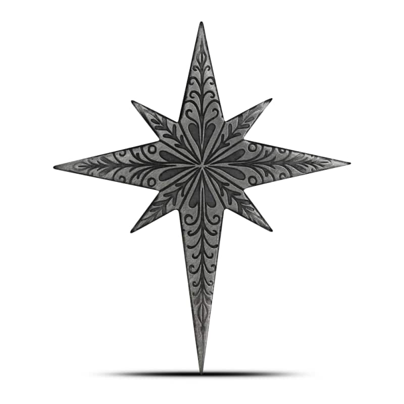 1/2 oz Star Shaped Silver Bar (Ornament Capsule) l JM Bullion™