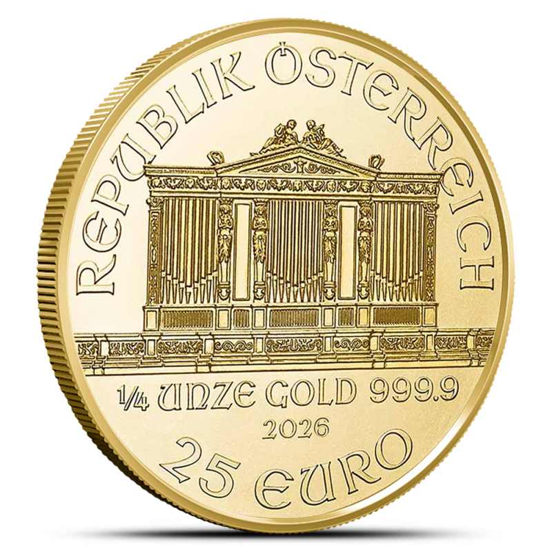 ミラノオリンピック　金銀銅　ID one FR-X 167cm 2026 1/4 oz Austrian Gold Philharmonic Coin l JM Bullion™