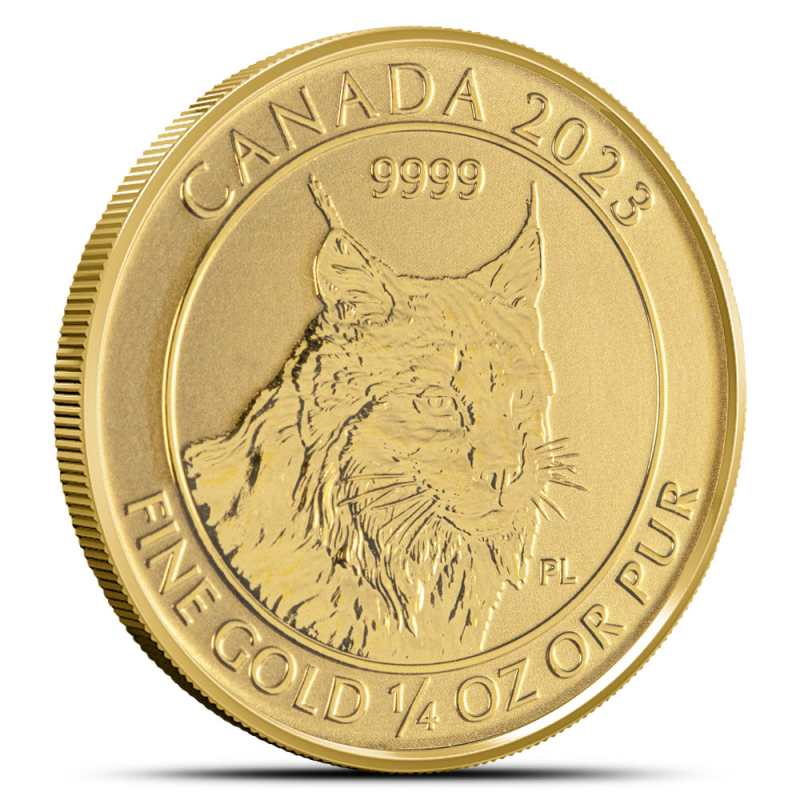 2023 1/4 oz Reverse Proof Canadian Gold Lynx Coin l JM Bullion™
