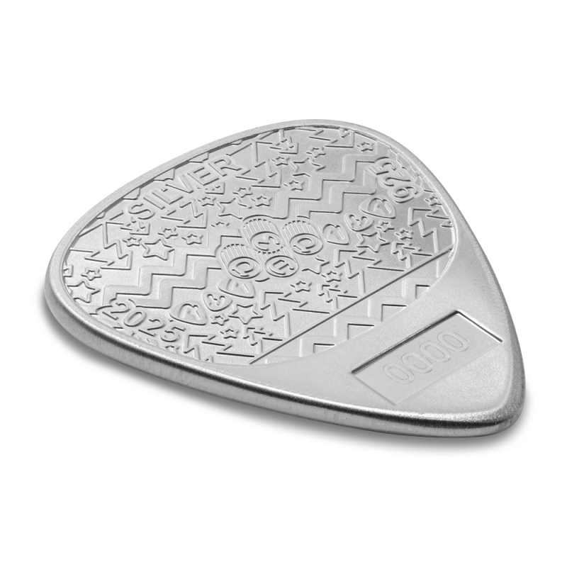 10 gram PAMP Suisse Sterling Silver Holiday Fender Guitar Pick l