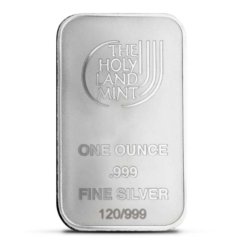 1 oz Colorized The Holy Land Mint Silver Sol Human Dog Bar l JM