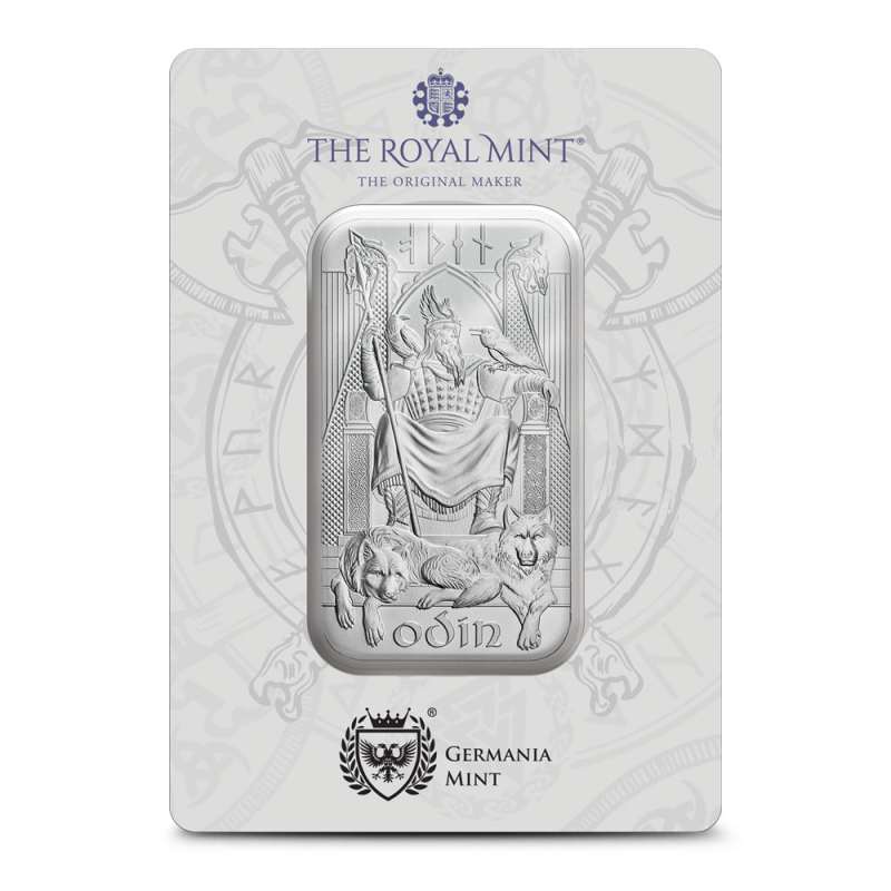1 oz The Royal Mint Norse Gods Odin Silver Bar l JM Bullion™