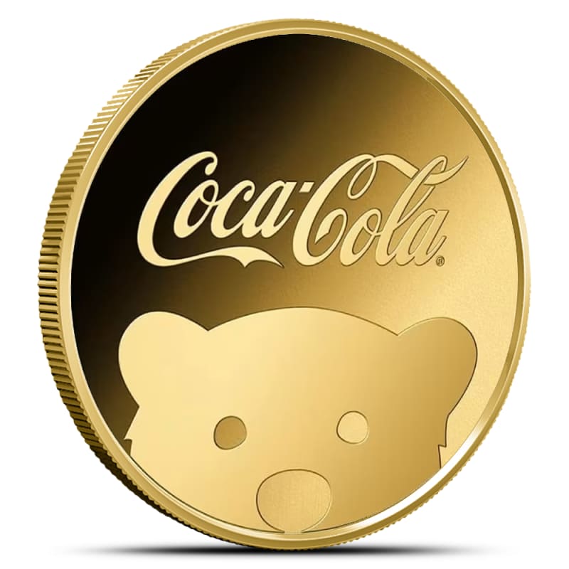 2023チャド　コカ・コーラ　北極熊　1/1000オンス 1/1000 oz Republic of Chad Gold Coca Cola Polar Bear Coin l JM
