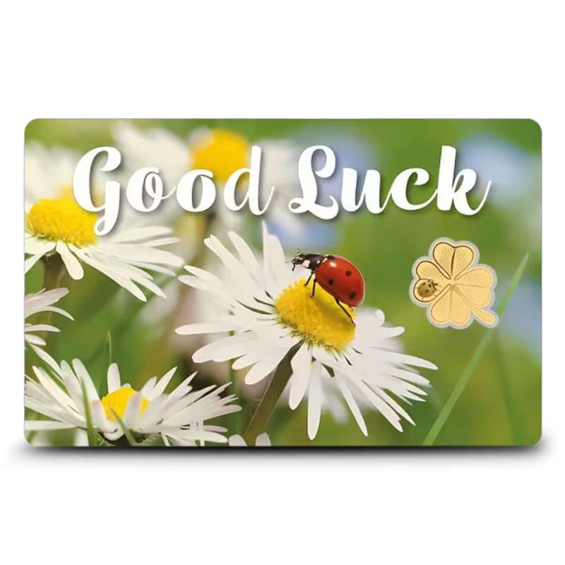 GOOD LUCK　四つ葉のクローバー 1/1000oz .999ゴールド 1/1000 oz Republic of Chad Gold Good Luck Coin l JM Bullion™
