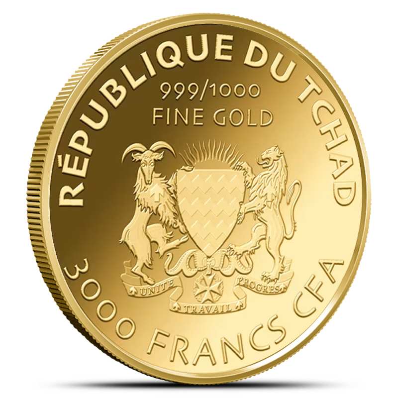 1/1000 oz Republic of Chad Gold Guardian Angel Coin l JM Bullion™