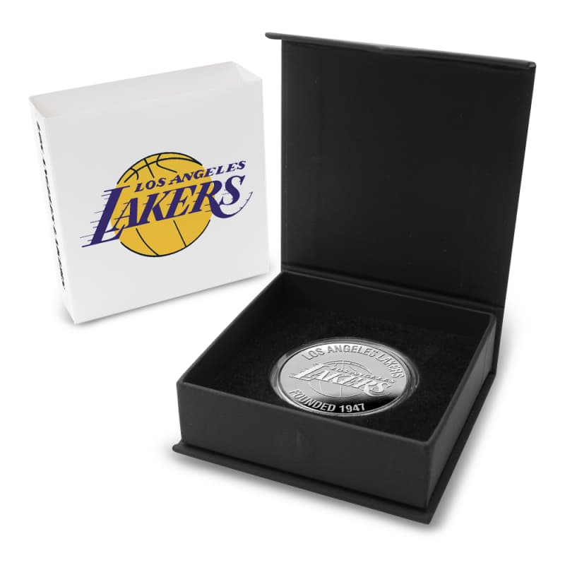 1 oz Engravable NBA Los Angeles Lakers Silver Round l JM Bullion™