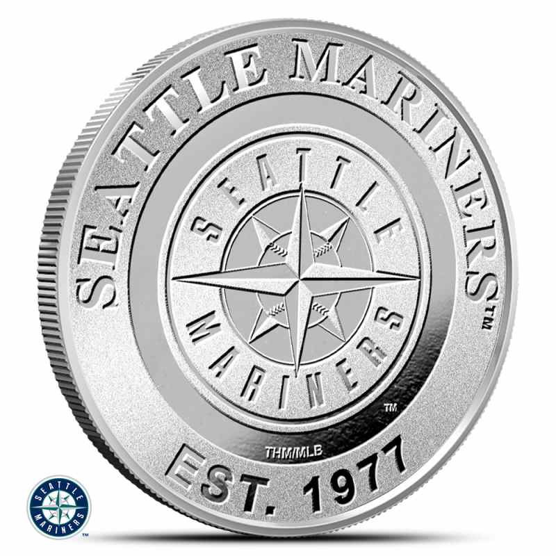 1 oz MLB Seattle Mariners Silver Round (BU) l JM Bullion™