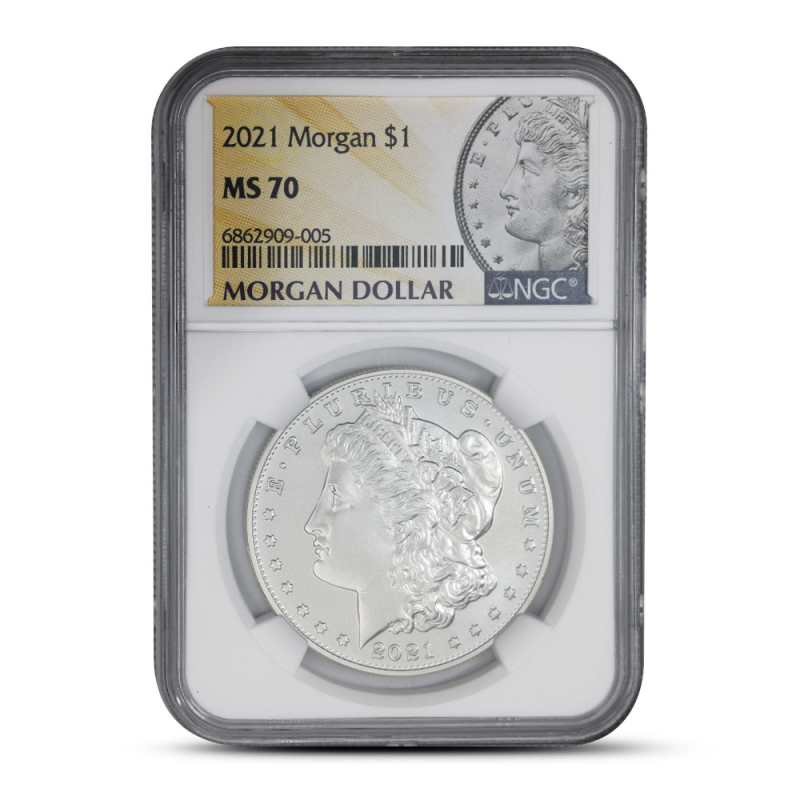 2021 Morgan Silver Dollar Coin MS70 l JM Bullion™