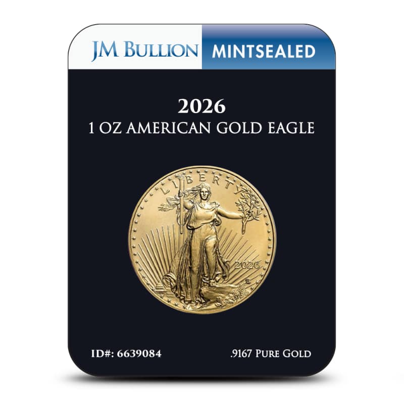 2026 1 oz American Gold Eagle Coin (MintSealed, BU) l JM Bullion™