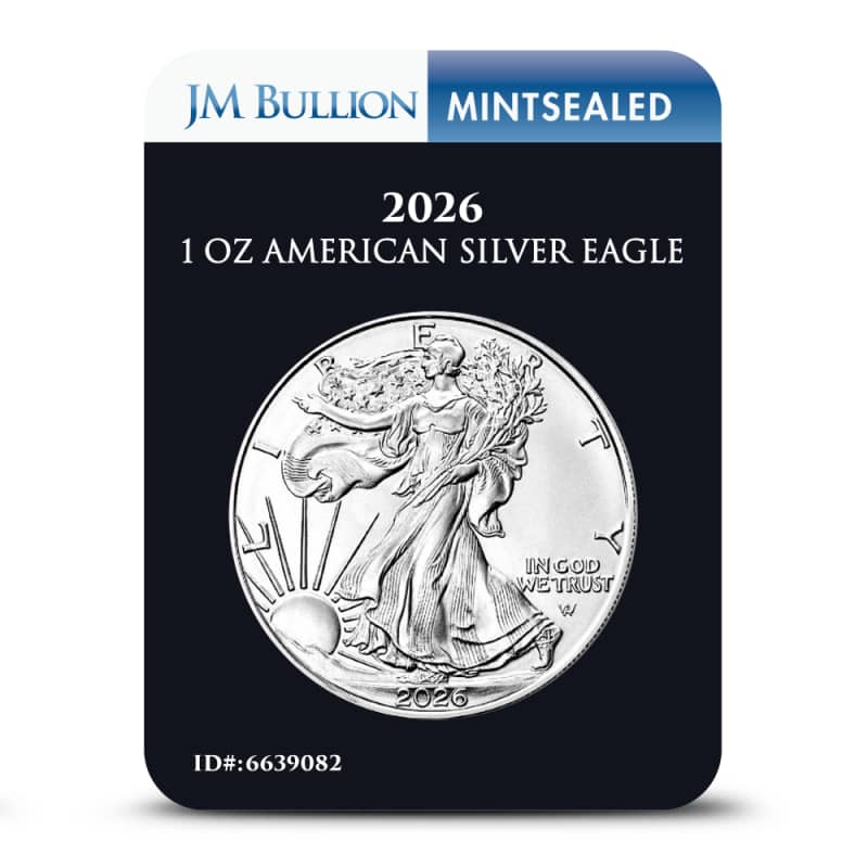 2026 1 oz American Silver Eagle Coin (MintSealed, BU) l JM Bullion™